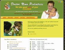 Tablet Screenshot of drninapediatrics.com